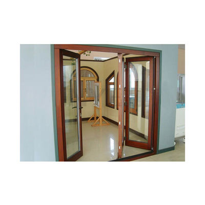 Vender puerta plegable de vidrio doble acristalado exterior para pared divisoria