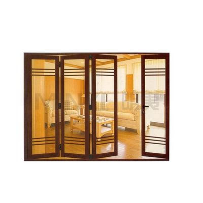 Alemania Hardware 40mm Interior Acordeón de aluminio Plegable Puerta de la ventana con hardware