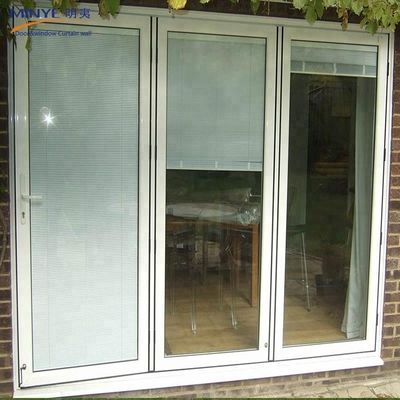 Perfil de Rehau Vinyl Design Puerta plegable de vidrio doble templado doble acristalado opcional