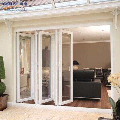 2.5mm espesor del perfil de aluminio chino superior de doble plegado de la puerta / diseño de la pared divisoria