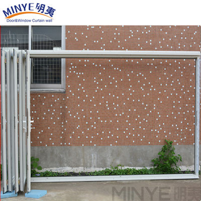 2.5mm espesor del perfil de aluminio chino superior de doble plegado de la puerta / diseño de la pared divisoria