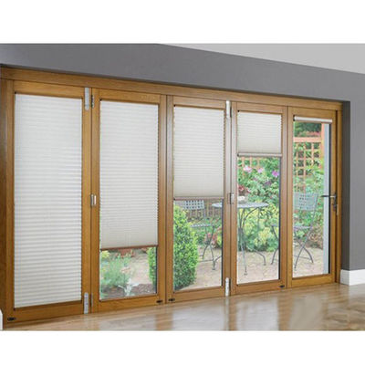 América sellando puertas plegables de aluminio de silicio YKK para un rendimiento duradero