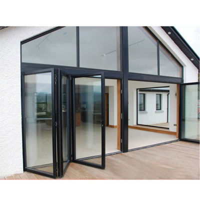 Profile de aluminio comercial puerta plegable de garaje con una durabilidad de larga duración