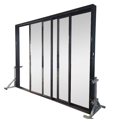 Puerta corredera de vidrio de aluminio terminada en estilo de diseño moderno para puerta de patio de seguridad