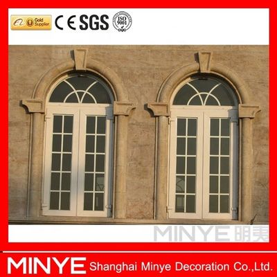 Aislamiento acústico de moldeo de ladrillo Ventanas de doble acristalamiento semicirculares con arco de aluminio
