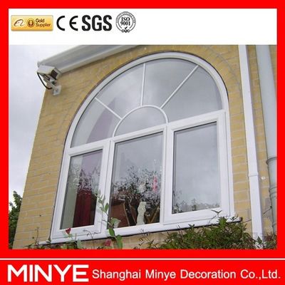 Aislamiento acústico de moldeo de ladrillo Ventanas de doble acristalamiento semicirculares con arco de aluminio