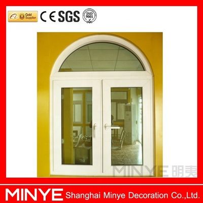 Aislamiento acústico de moldeo de ladrillo Ventanas de doble acristalamiento semicirculares con arco de aluminio