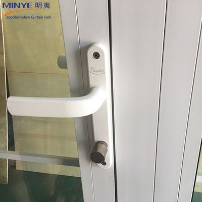Material de vidrio de perfil de aluminio normal puerta de carcasa superior curvada para diseño moderno