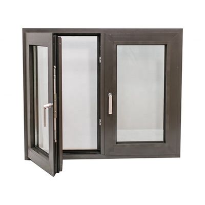 Planes de ventanas de la casa de extrusión de aluminio para ventanas de carcasa Color de perfil blanco para cumplir