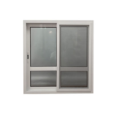 1.4mm espesor del perfil doble acristalado doble vidrio templado de aleación de aluminio ventana corredera