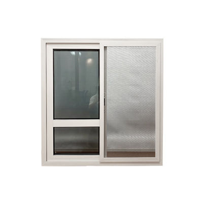 1.4mm espesor del perfil doble acristalado doble vidrio templado de aleación de aluminio ventana corredera
