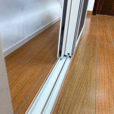 1.4mm espesor del perfil doble acristalado doble vidrio templado de aleación de aluminio ventana corredera