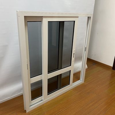 1.4mm espesor del perfil doble acristalado doble vidrio templado de aleación de aluminio ventana corredera