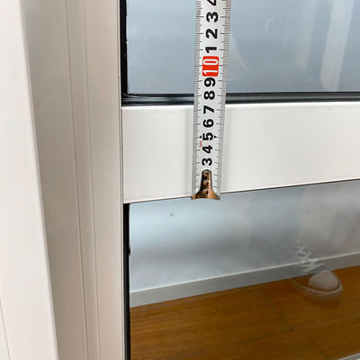 1.4mm espesor del perfil doble acristalado doble vidrio templado de aleación de aluminio ventana corredera