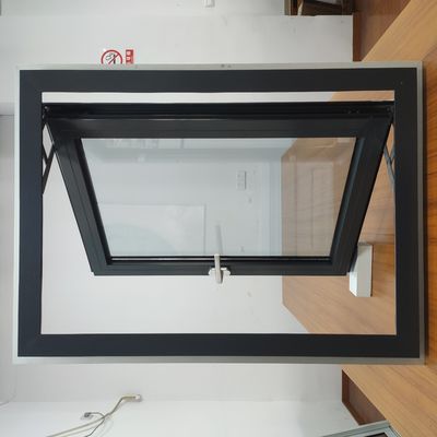 Ventana de revestimiento de aleación de aluminio de diseño moderno para sellar el balcón contra un fuerte tifón