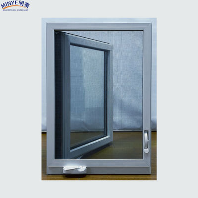 Negro y Blanco Moderno Diseño de Ventana Grill American Casement Ventana con perfil de 1,4 mm