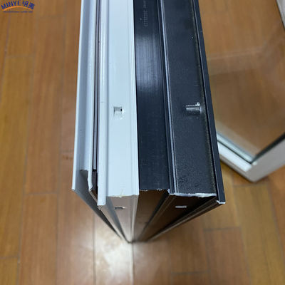 Negro y Blanco Moderno Diseño de Ventana Grill American Casement Ventana con perfil de 1,4 mm