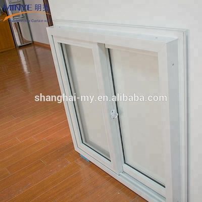 Ventanas corredizas de plástico PVC de aislamiento simple y acústico con espesor de perfil de 2,5 mm