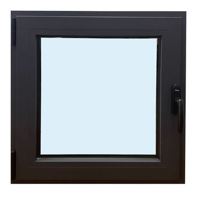 Ventana de vidrio de villas con estilo swing-casement y cuadro de aleación de aluminio con red de fibra de vidrio