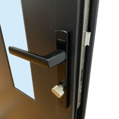 Puerta de revestimiento de apertura lateral Puerta única con placa de aluminio 5mm 9A 5mm de vidrio