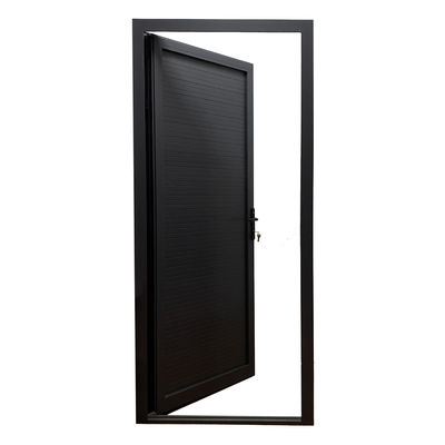 Estilo de diseño moderno Placa de aluminio gris de puerta única para puertas de casement