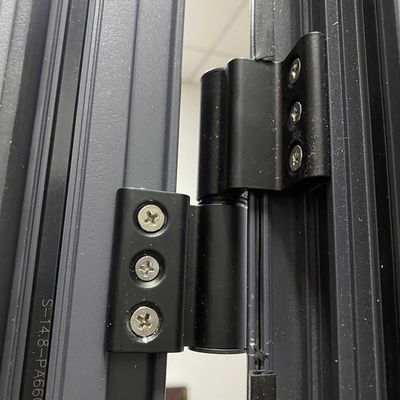 Estilo de diseño moderno Placa de aluminio gris de puerta única para puertas de casement