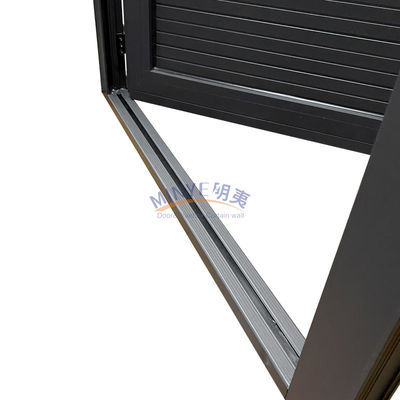 Puerta de revestimiento de panel completo de diseño moderno de aluminio para aplicaciones exteriores