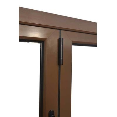 Acordeón de aluminio ventanas plegables verticales con revestimiento de energía y hardware chino superior