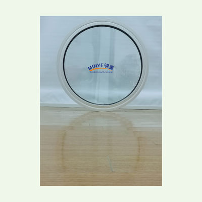 Agregue elegancia a su espacio comercial con una ventana redonda minimalista en aleación de aluminio
