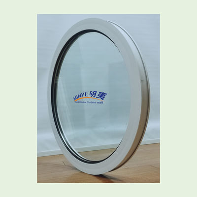 Agregue elegancia a su espacio comercial con una ventana redonda minimalista en aleación de aluminio