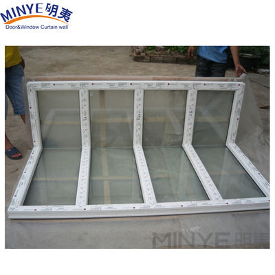 Ventanas de esquina sin costura con marco de UPVC de aluminio/PVC reforzado a 90 grados