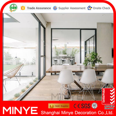 Ventanas de esquina sin costura con marco de UPVC de aluminio/PVC reforzado a 90 grados