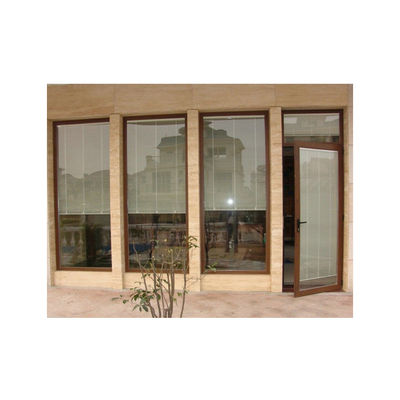 Moderno diseño estándar europeo doble paneles estilo swing huracán prueba de aluminio Casement puerta de seguridad