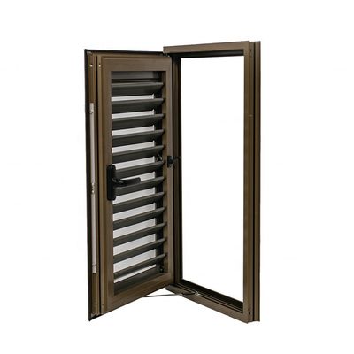 Cortina de persiana ajustable de tamaño personalizado para ventana interior en acabado recubierto de polvo