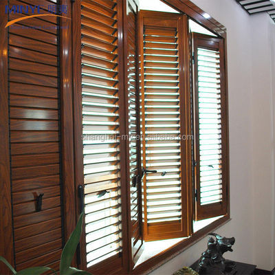 Cortina de persiana ajustable de tamaño personalizado para ventana interior en acabado recubierto de polvo