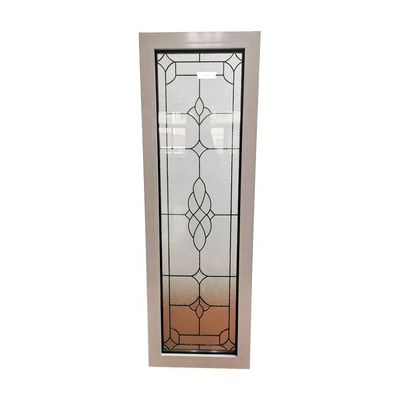 Ventana fija de aleación de aluminio de alta seguridad con gran panel de vidrio y apertura horizontal