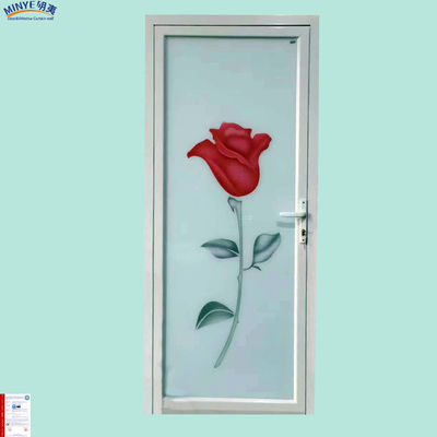 Puerta de aluminio de tamaño personalizado para aislamiento térmico en el baño