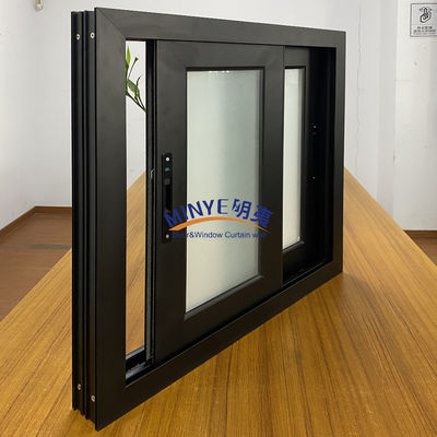 Ventana corredera de impacto de huracán a prueba de sonido moderna con malla de pantalla de acero inoxidable