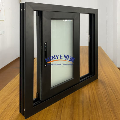 Ventana corredera de impacto de huracán a prueba de sonido moderna con malla de pantalla de acero inoxidable