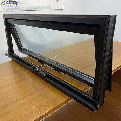 Ventana de toldo de aluminio con doble acristalamiento de impacto templado directamente de en asequible