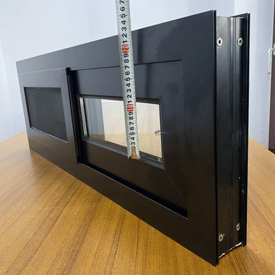 Modelo de apertura horizontal aislamiento térmico aluminio ventanas correderas con mosquiteros