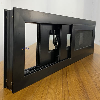 Modelo de apertura horizontal aislamiento térmico aluminio ventanas correderas con mosquiteros