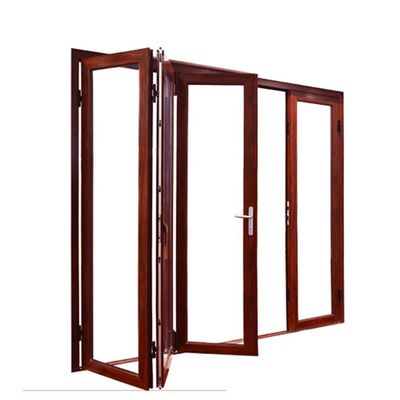 Puertas plegables de vidrio de aluminio plegables para el lugar de trabajo