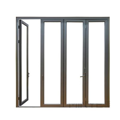 Puertas plegables de vidrio de aluminio plegables para el lugar de trabajo
