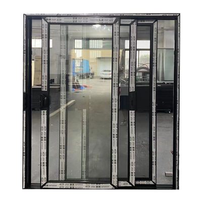Puertas correderas de aluminio de doble vidrio de triple vidrio con acabado para la serie exterior opcional