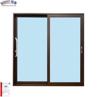 Puertas correderas de aluminio de doble vidrio de triple vidrio con acabado para la serie exterior opcional