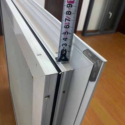 Vidrio doble templado de aluminio ventanas fijas para apertura horizontal con patrón de triple vidrio