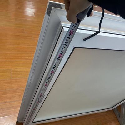 Vidrio doble templado de aluminio ventanas fijas para apertura horizontal con patrón de triple vidrio