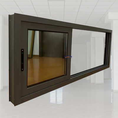 Estilo de diseño chino de aluminio de doble acristalamiento de 3 pistas de ventana corredera de aluminio