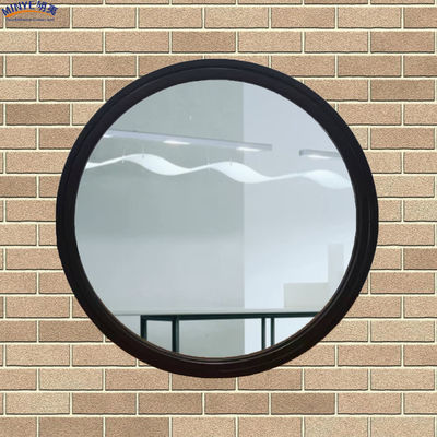 Ventanas redondas de vidrio con sombra de ventana de luna y material de malla de pantalla de fibra de vidrio